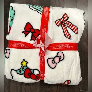 Hello Kitty Twin plush blanket NWT
